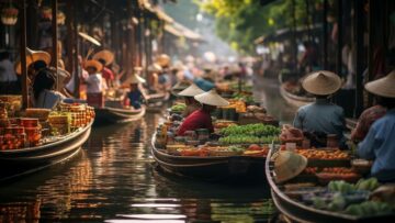 The Floating Markets of Thailand on the Canals of Bangkok